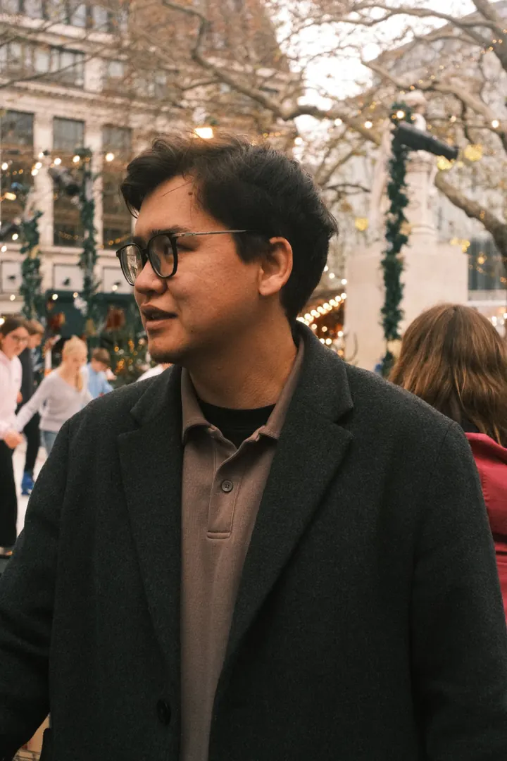 Myrzan in London at Christmas